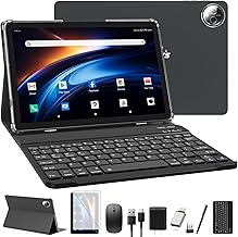 11 Inch Tablet Android Tablets, 2026 Upgraded Android Tablet with Keyboard, 16GB RAM+128GB ROM/1TB Expendable, Octa-Core 2.0Ghz Processor, Dual 4G Cellular for T-Mobile, 21MP Camera, GPS, Bluetooth
