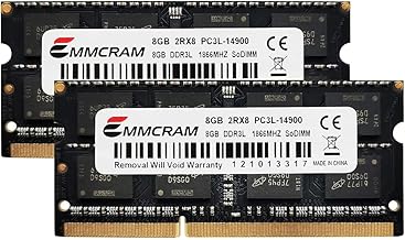 16GB(8GBx2) PC3L-14900S DDR3L Laptop RAM DDR3 1866MHz 1867mhz SODIMM 1.35V Non-ECC Unbuffered 204Pin Notebook Memory