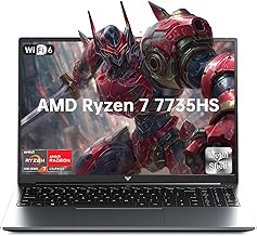 2025 New Gaming Laptop,16 Inch FHD Display Laptop with AMD Ryzen 7 7735HS Processor up to 4.75GHz,16GB Ram DDR5 4800MHz 512GB SSD Notebook with Backlit Keyboard