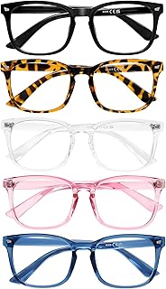 5 Pack Reading Glasses for Women Men, Blue Light Blocking Computer Readers UV Glare(Multicolor, 1.75x)