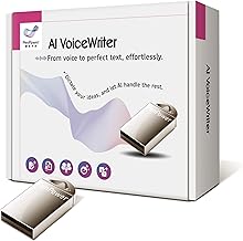 AI VoiceWriter – Smart Dictation & AI Writing Assistant for Windows & Mac | USB Dongle & Mobile App for Voice Input, Proofreading, Rewriting & Multilingual Support
