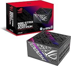 ASUS ROG Strix 1000W Platinum (Fully Modular Power Supply, 80 Plus Platinum Certified, ATX 3.1, Cybenetics Lambda A+, GaN MOSFET, GPU-First Intelligent Voltage Stabilizer, 10-Year Warranty)