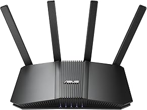 ASUS RT-BE82U Dual-Band WiFi 7 (802.11be) Smart AiMesh Extendable Router, 6500 Mbps, Five 2.5GbE Ports, 4096-QAM, Up to 3 SSIDs for IoT Devices, Parental Controls & VPNs, Advanced Network Security