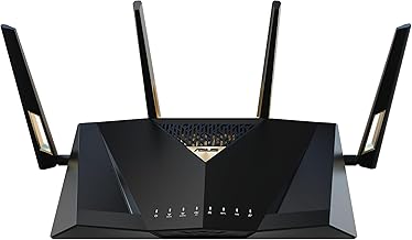 ASUS RT-BE88U Dual-Band WiFi 7 AiMesh Extendable Performance Router, 4K-QAM, MLO, Dual 10G Ports, SFP+, 4X 2.5G Ports, 4X 1G Ports, 34G WAN/LAN Capacity, Network Security, Built-in VPN