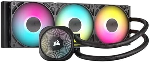 CORSAIR Nautilus 360 RS ARGB Liquid CPU Cooler – 360mm AIO – Low-Noise – Direct Motherboard Connection – Daisy-Chain – Intel LGA 1851/1700, AMD AM5/AM4 – 3X RS120 ARGB Fans Included – Black