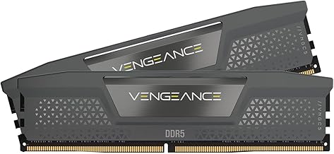 CORSAIR Vengeance DDR5 RAM 32GB (2x16GB) 6400MHz CL36-48-48-104 1.35V AMD Expo Intel XMP 3.0 Desktop Computer Memory – Gray (CMK32GX5M2B6400Z36)