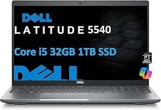 Dell Latitude 5540 5000 Business Laptop (15.6" FHD, Intel 10-Core i5-1345U vPro (> i7-1255U), 32GB RAM, 1TB SSD), Backlit KB, 1080p FHD Webcam, 2x Thunderbolt 4, Ethernet, Win 11 Pro w/AI Copilot