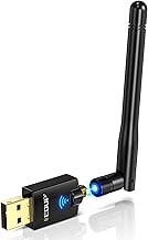 EDUP AC600M USB WiFi Adapter for PC, Wireless USB Network Adapters Dual Band 2.4G/5.8Ghz Wi-Fi Dongle Antenna for Laptop Desktop Compatible with OS Windows 11/10/8.1/8/7/XP -Black