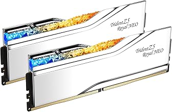 G.SKILL Trident Z5 Royal Neo Series DDR5 RAM (AMD Expo) 32GB (2x16GB) 6000MT/s CL28-36-36-96 1.40V Desktop Computer Memory U-DIMM - Silver (F5-6000J2836G16GX2-TR5NS)
