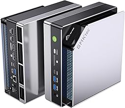 GMKtec EVO-X2 AI Mini PC Ryzen Al Max+ 395 (up to 5.1GHz) Mini Gaming Computers, 128GB LPDDR5X 8000MHz (16GB*8) 2TB PCIe 4.0 SSD, Quad Screen 8K Display, WiFi 7 & USB4, SD Card Reader 4.0