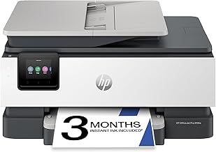 HP OfficeJet Pro 9135e Wireless All-in-One Color Inkjet Printer, Print, scan, copy, fax, ADF, Duplex printing best-for-office, 3 month Instant Ink trial included, AI-enabled (404M0A)