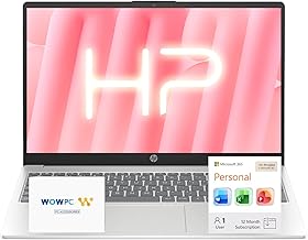 HP Ultrabook 15.6" Business Laptop Computer with Microsoft 365 • 2025/2026 Edition • Copilot AI • Intel 4-Core N100 CPU • 1.1TB Storage (1TB OneDrive + 128GB UFS) • 16GB RAM • Windows 11 • w/o Mouse