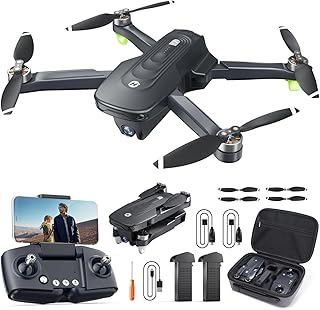 Holy Stone HS175D GPS Drone with 4K Camera for Adults, Under 249g, Foldable RC Quadcopter with Auto Return, 46 Mins Long Flight, Follow Me, Brushless Motor, Circle Fly, Waypoint Fly, Altitude Hold
