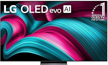 LG 83-Inch Class OLED evo AI 4K C5 Series Smart TV w/Dolby Atmos, Dolby Vision, HDR10, AI Super Upscaling 4K, Filmmaker Mode, Wow Orchestra, Alexa Built-in (OLED83C5PUA, 2025)
