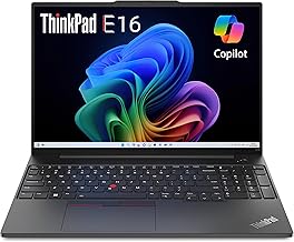 Lenovo ThinkPad E16 Business Laptop (16" FHD+ Display, AMD Ryzen 5 7530U(> Intel i7-1165G7), 16GB RAM, 512GB SSD) Fingerprint, Backlit, 1080p Webcam, WiFi 6, Ethernet, Win 11 Pro w/ Copilot, Black