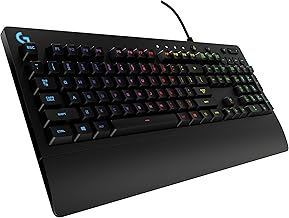 Logitech G213 Prodigy Gaming Keyboard, LIGHTSYNC RGB Backlit Keys - Black