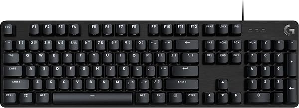 Logitech USB 2.0 G413 SE Full-Size Mechanical Gaming Keyboard - Backlit Keyboard with Tactile Mechanical Switches, Anti-Ghosting, Compatible with Windows, macOS - Black Aluminum