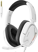 NUBWO HG04L Gaming Headset for PS5/PS4, Xbox Series X|S/Xbox One, Switch – 250g Lightweight, Clear Unidirectional Mic, Soft Memory Earmuffs, 3.5mm Jack for Gaming & Work