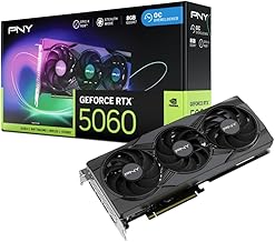 PNY NVIDIA GeForce RTX™ 5060 Epic-X™ ARGB OC Triple Fan, Graphics Card (8GB GDDR7, 128-bit, SFF-Ready, PCIe® 5.0, HDMI®/DP 2.1, 2-Slot, NVIDIA Blackwell Architecture, DLSS 4)