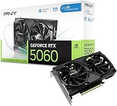 PNY NVIDIA GeForce RTX™ 5060 OC Dual Fan, Graphics Card (8GB GDDR7, 128-bit, SFF-Ready, PCIe® 5.0, HDMI®/DP 2.1, 2-Slot, NVIDIA Blackwell Architecture, DLSS 4)