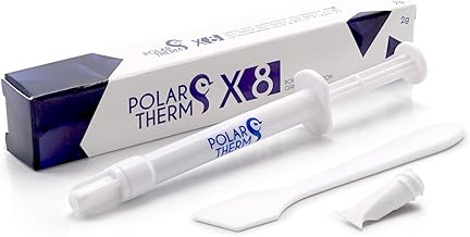 Polartherm X-8 by Thermal Grizzly - 2 Grams CPU Thermal Paste for CPU & GPU - High Thermal Conductivity, Long Durability, Non-Conductive Thermal Grease - Thermal Compound Kit with Spatula