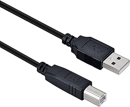 Printer Cable,USB A to USB B Printer Cord to Computer Scanner Cable 5FT for HP,Canon,Dell,Epson,Brother, Lexmark,Xerox,Samsung,Piano,DAC,MIDI Keyboard