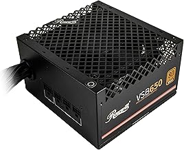 Rosewill VSB 650W 80+ Bronze, ATX 3.0 & 3.1 Compatible, Semi-Modular Power Supply, PCIe 5.1 12V-2x6 Connector, 105°C/221°F Japanese Capacitor, 120mm ICB Silent Fan - 5 Year Warranty