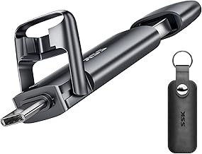 SSK 1TB USB Drive,External SSD Fast 550MB/s 2-in-1 Dual-Drive Type C+ A USB3.2 Gen2 Solid State ThumbDrive SSD-Stick for iPhone 15/16/PS4/Android Phone/Tablet/Windows/Mac