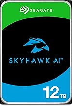 Seagate Skyhawk AI 12TB Video Internal Hard Drive HDD – 3.5 Inch SATA 6Gb/s 256MB Cache for DVR NVR Security Camera System with in-House Rescue Services – Frustration Free Packaging (ST12000VE003)