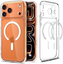 Spigen for iPhone 17 Pro Max Case, Ultra Hybrid MagFit [TPU Covered Camera Control] [Anti-Yellowing] [Compatible with Magsafe] - Clear