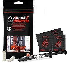 Thermal Grizzly Kryonaut Extreme - 2 Gram - Extremely High Performance Thermal Paste with 12 Cleaning Wipes 6 Wet & 6 Dry- for Maximum Thermal Conductivity While Overclocking CPU/GPU/PS4/PS5/Xbox