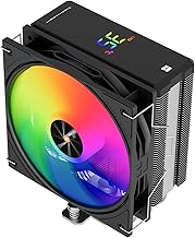 Thermalright Assassin X 120R Digital ARGB Black CPU Cooler, Digital Screen Top Cover, TL-P12-S PWM Quiet Fan CPU Air Cooler, Computer Heatsink Cooling, Support AM4/AM5,Intel LGA1851/1700/115X/1200