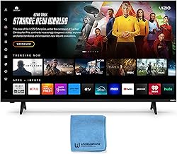 VIZIO Smart TV 43 Inch, FHD 1080P Full Array LED Television, HDR10, Bluetooth, HDMI VRR, Built-in Speakers, AirPlay 2 and Chromecast, Remote Control and TV Screen Cleaner Cloth Included (VFD43M-0804)