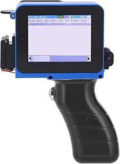 Walfront Portable Inkjet Printer Handheld Intelligent Upgraded Printer with 4.3 Inch LED Touch Screen and UI Interface