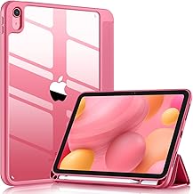 Wenlaty Compatible with iPad (A16) 11th Generation Case 11 Inch 2025, for iPad 10th Generation Case 10.9 Inch 2022 with Pencil Holder, Trifold Stand Protective Cover, Auto Wake/Sleep, Watermelon Pink