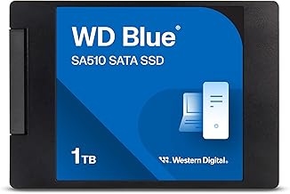 Western Digital 1TB WD Blue SA510 SATA Internal Solid State Drive SSD - SATA III 6 Gb/s, 2.5"/7mm, Up to 560 MB/s - WDS100T3B0A