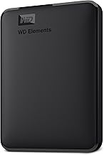 Western Digital WD 5TB Elements Portable External Hard Drive for Windows, USB 3.2 Gen 1/USB 3.0 for PC & Mac, Plug and Play Ready - WDBU6Y0050BBK-WESN